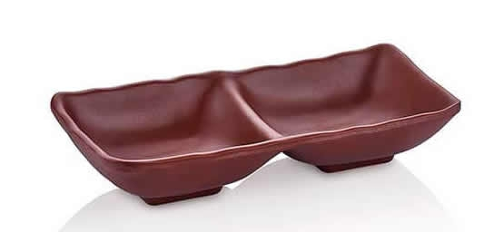 RAKI Bol ramekin dublu melamina, 17,5x8,7xh3,4cm, maro [1]