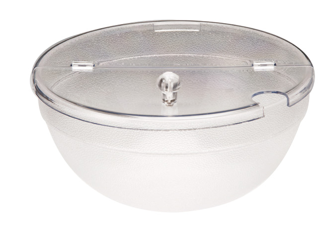 RAKI Bol rotund cu capac, D26cm, policarbonat transparent [1]