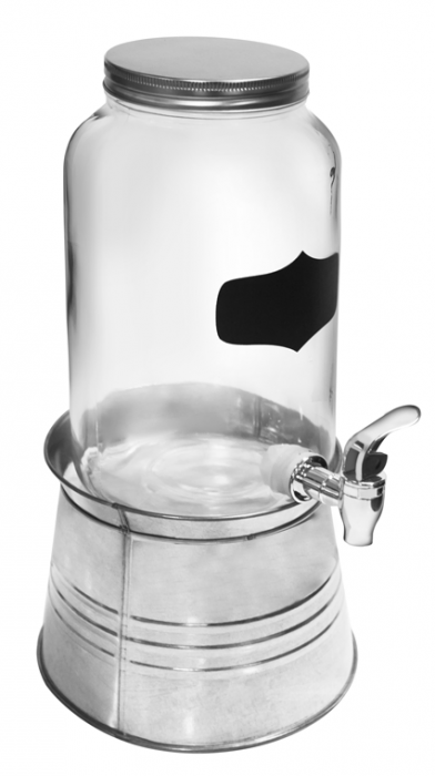 RAKI Borcan sticla cu robinet si suport 3,5l [1]