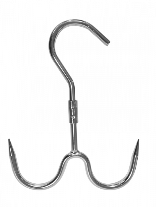 RAKI Carlig dublu pentru macelarie, metal [1]