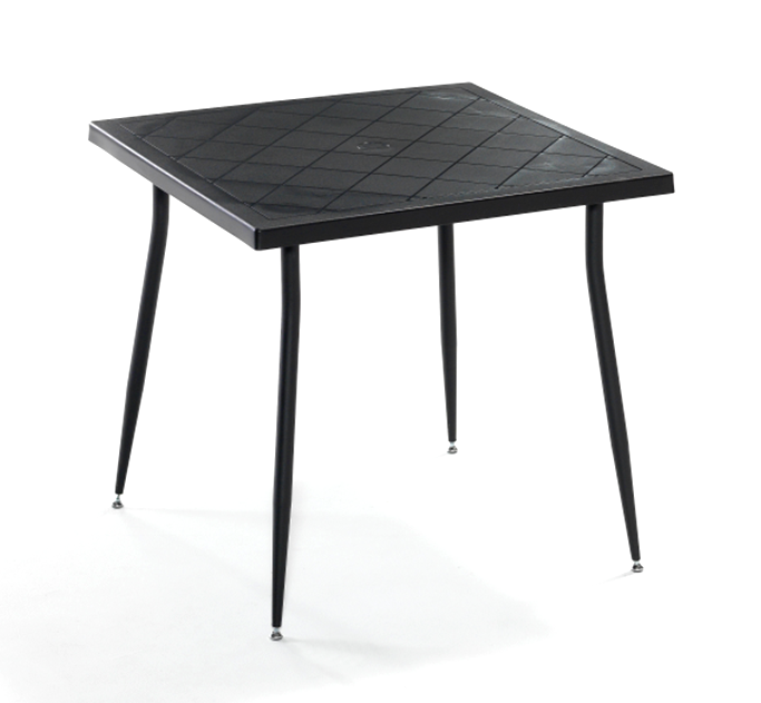 RAKI CARMEN Masa 80x80xh75cm cu blat antistatic culoare antracit/negru [1]
