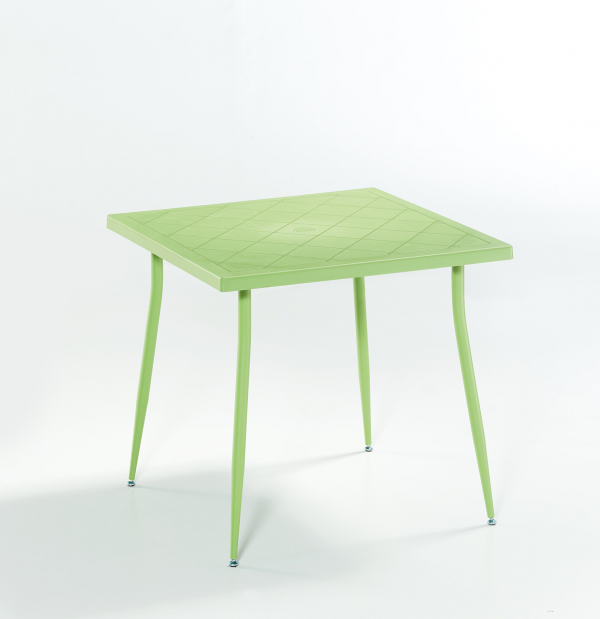RAKI CARMEN Masa patrata 80x80xh75,5cm din polipropilena cu fibra de sticla culoare verde [1]