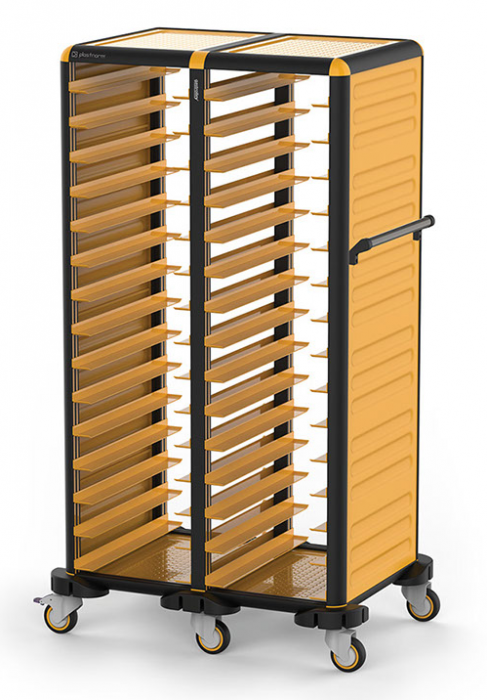 RAKI Carucior debarasare tavi servire de 37x53cm dublu 15+15 30 rafturi [1]
