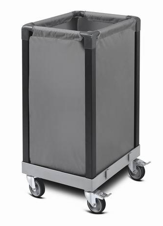 RAKI Carucior hotelier cu sac PVC pentru lenjerie, albituri 47x52cm [1]