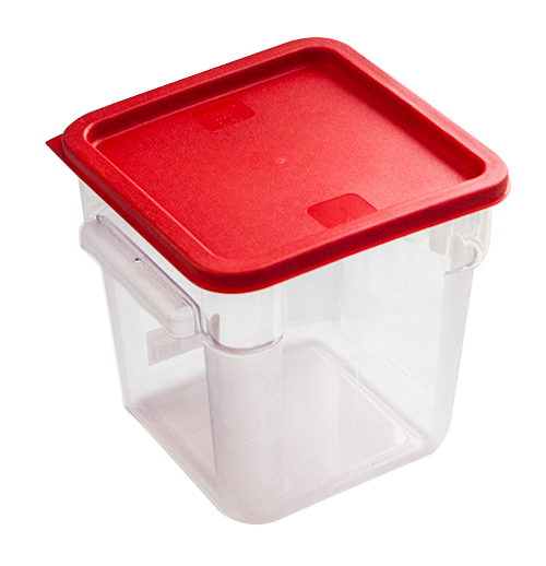 RAKI Caserola depozitare alimente, cu capac, din policarbonat 8lt, 22,5x22,5xh23cm [1]