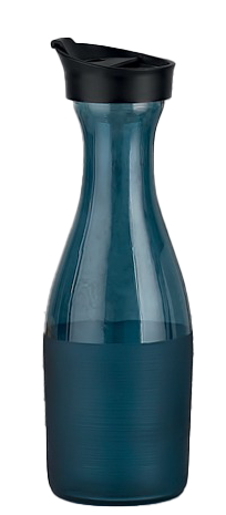 RAKI COBALT Carafa din sticla cu capac 1l, albastra [1]