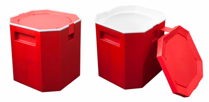RAKI Container termic pentru gheata, 13l, rosu [1]