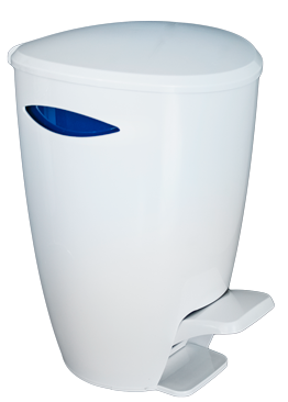 RAKI Cos baie cu pedala 5l alb-albastru 20x23xh30cm [1]