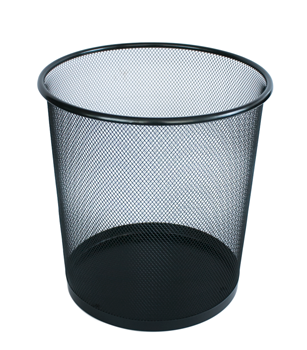 RAKI Cos de gunoi din plasa metalica 26xh27cm negru [1]