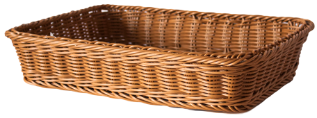 RAKI Cos dreptunghiular patiserie, brutarie 40x28,5x7cm, maro [1]