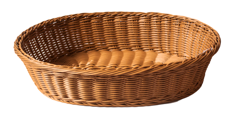 RAKI Cos paine oval servire 41x31x9cm, maro [1]