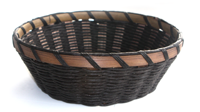 RAKI Cos paine rotund din bambus/hartie, maro D22xh7,5cm [1]