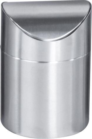 RAKI Cos pentru birou inox cu capac batant 1,25l [1]