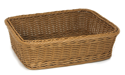 RAKI Cos servire paine dreptunghiular 32,5x26,5x10cm, maro [1]