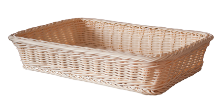 RAKI Cos servire paine dreptunghiular 37x27x7cm, crem [1]