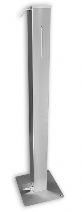 RAKI Dipenser dezinfectant cu pedala 1000ml 10x10xh120cm din inox [1]
