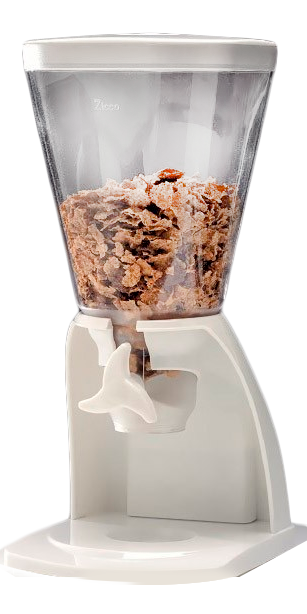 RAKI Dispenser cereale 5,5l policarbonat 21x25x47cm alb [1]