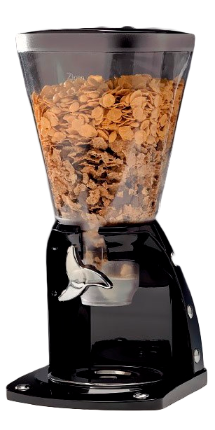 RAKI Dispenser cereale 5,5l policarbonat 21x25x47cm negru [1]