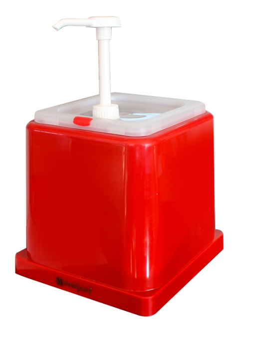 RAKI Dispenser ketchup cu pompa si capac 2l din polipropilena [1]