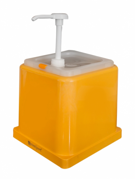 RAKI Dispenser mustar cu pompa si capac 2l din polipropilena [1]