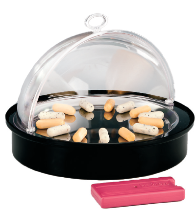 RAKI Display cu racire D42cm cu capac roll top, policarbonat [1]