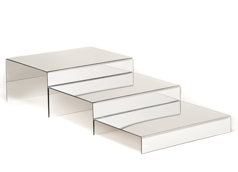 RAKI Display prezentare dreptunghiular, 35x26xh10cm, suprafata tip oglinda, policarbonat [2]