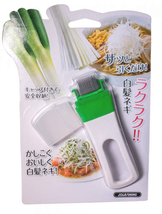 RAKI Dispozitiv taiat ceapa verde, inox/plastic [1]