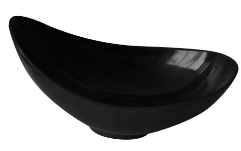 RAKI ELLIPSE Bol melamina bufet, 30,5x13xh10,5cm, negru [1]