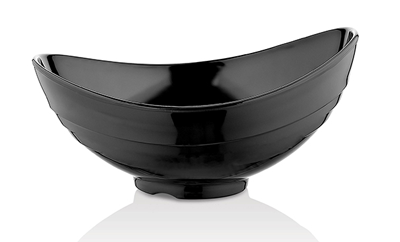RAKI ELLIPSE Bol melamina bufet, 36x28xh17cm, negru [1]