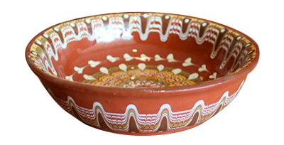 RAKI Farfurie adanca ceramica, lut 20cm pictata manual [1]