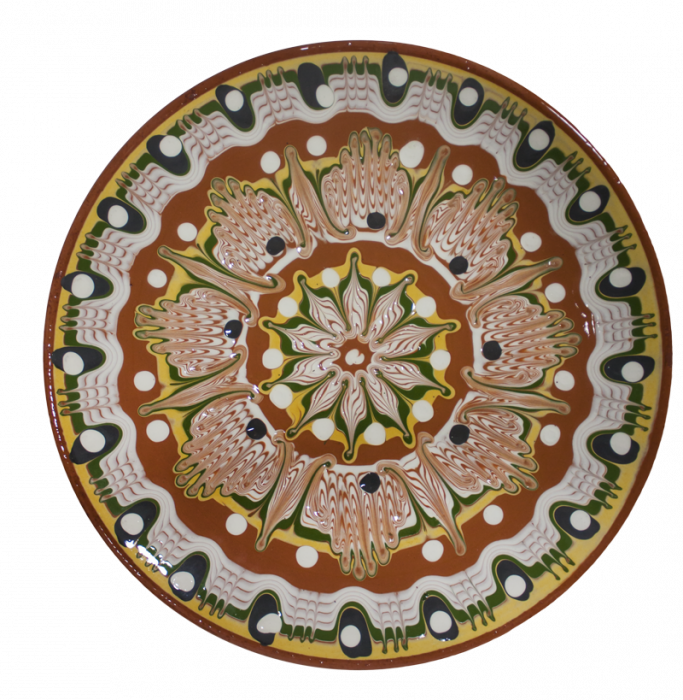 RAKI Farfurie ceramica 23cm TROIANSKA SARCA, pictata manual [1]