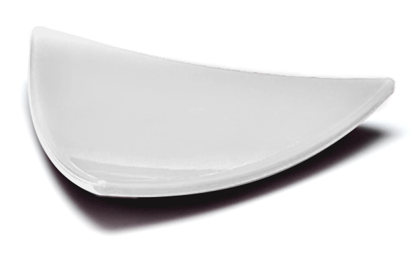 RAKI Farfurie melamina triunghi, 10,5x10,5xh1cm, alba [1]