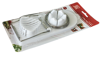 RAKI Feliator oua cu 2 moduri de taiere, mecanism taiere inox, corp plastic [1]