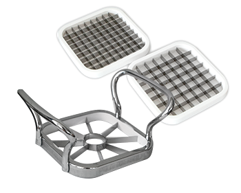 RAKI Feliator/tocator legume si fructe cu 3 accesorii, inox [1]
