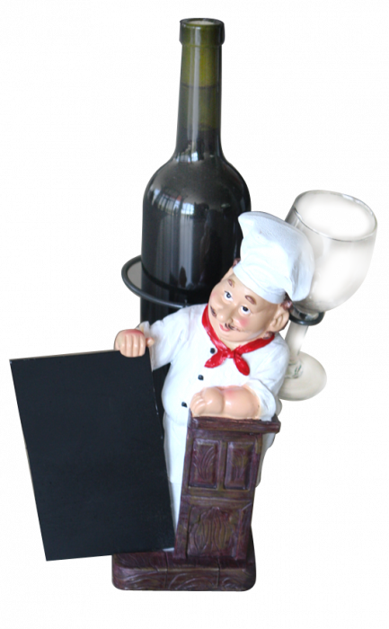 RAKI Figurina Bucatar Sef cu panou afisare, 24cm [1]