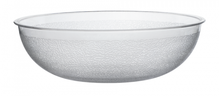RAKI Frapiera tip bol din policarbonat texturat, D32xh9,6cm, 5l, transparent mat [1]