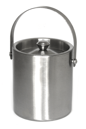 RAKI Ghetiera inox cu pereti dubli, cu capac si maner [1]
