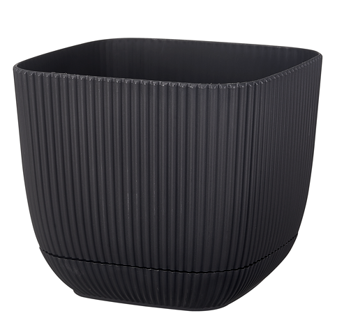 RAKI Ghiveci patrat 19,3x19,3xh17cm 4l culoare antracit [1]