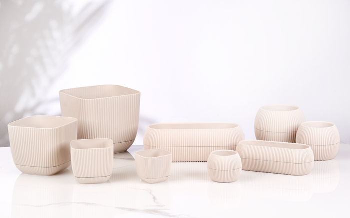 RAKI Ghiveci pentru cactus 14,6xh11,5cm 700ml culoare crem [2]