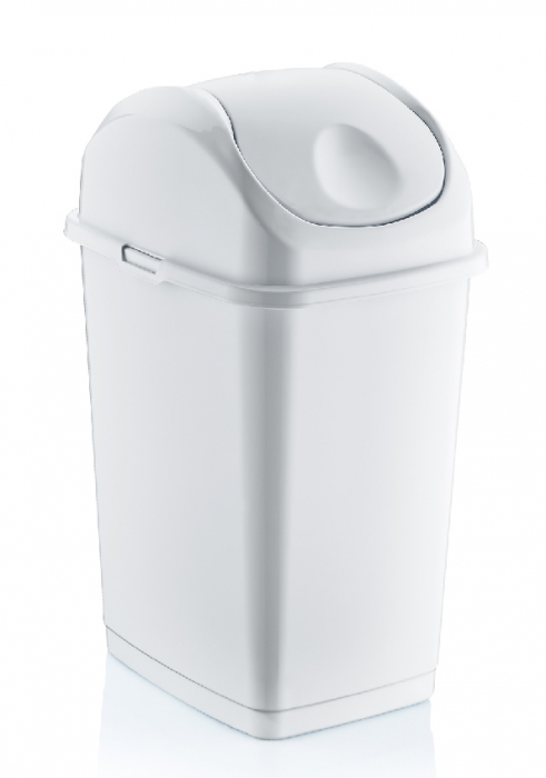 RAKI ICIKALA Cos gunoi cu capac batant 18l alb 29x23,5x46,5cm [1]