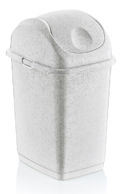 RAKI ICIKALA Cos gunoi cu capac batant 50l design marmura 43,5x33,5x70cm [1]