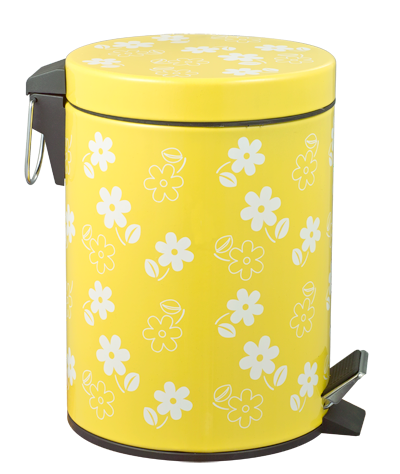 RAKI ICIKALA Cos gunoi cu pedala 5l galben [1]