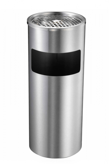 RAKI ICIKALA Cos gunoi cu scrumiera si galeata 18l 25xh60cm cromat [1]