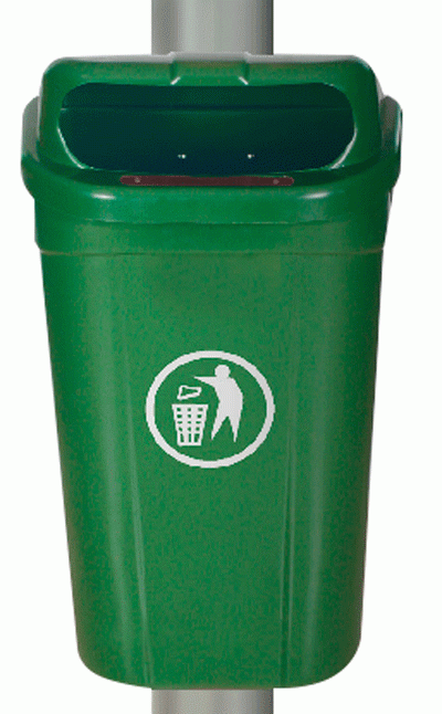 RAKI ICIKALA PROFI Cos de gunoi stradal 60l 75,3x43x32,2cm verde [1]