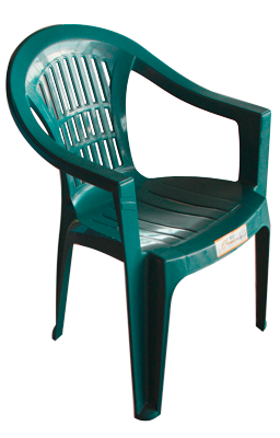 RAKI KARNAVAL Scaun gradina cu brate, plastic, verde, 53x45xh78cm [2]