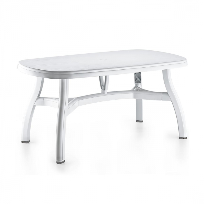 RAKI KING Masa gradina plastic, 150x90xh73cm, alba, ovala [1]