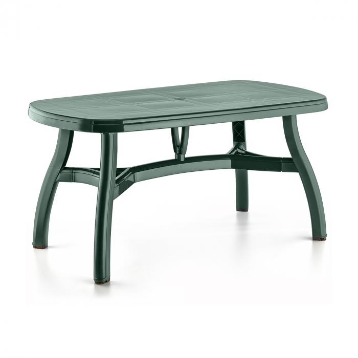 RAKI KING Masa gradina plastic, 150x90xh73cm, verde, ovala [1]