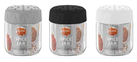RAKI LEXA Dozator sticla pentru condimente, 210ml, capac de diferite culori [1]