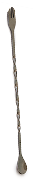 RAKI Lingura cocktail, bar, cu furculita inox 26cm [1]
