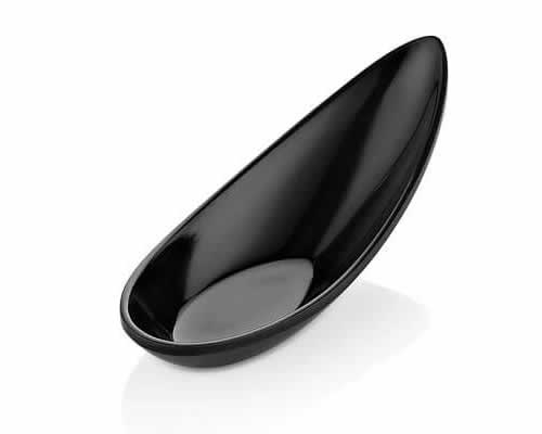 RAKI Lingura melamina pentru salata, 18ml, 11x4,3xh4cm, negru [1]